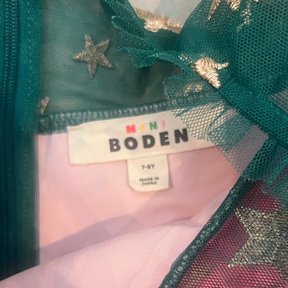 Mini Boden Multicolor Starry Kids Dress - Picture 2 of 6